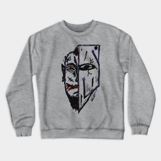 Grunge Warrior Crewneck Sweatshirt by eddie4